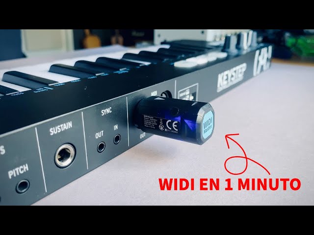 Vídeo relacionado con Adaptador MIDI inalámbrico recargable de 2,4 GHz para M-VAVE SK7: baja latencia <3 ms, emparejamiento automático, transmisor y receptor para dispositivos MIDI, para una larga duración de la batería