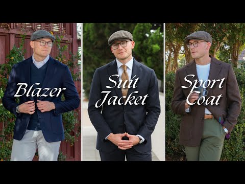 Suit Jacket vs. Blazer vs. Sport Coat | What's the Difference?