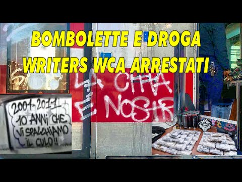 ARRESTATI WRITERS MILANO WCA IMBRATTAVANO TRENI E METROPOLITANE - arrested member WCA train bombing