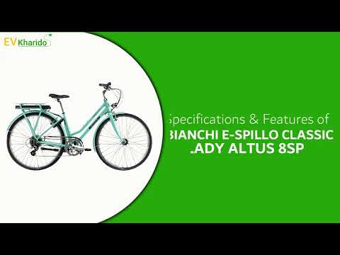 BIANCHI E SPILLO CLASSIC LADY ALTUS 8SP electric bicycle features and specifications