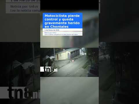 Motociclista pierde control y queda gravemente herido en Chontales