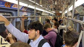 Chicago Walking Tour - Walking into Subway Train
