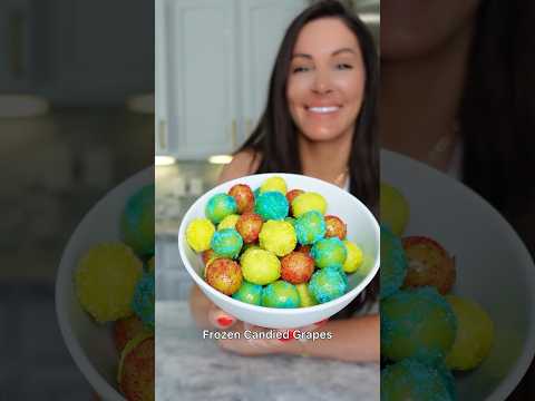 Frozen Candied Grapes 🥶🍇🍭