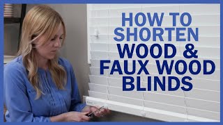 How To Shorten Wood and Faux Wood Blinds | Blinds.com