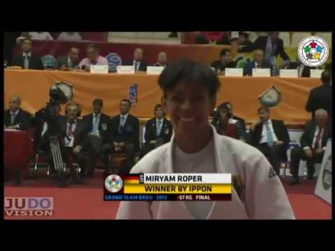 Judo Grand Slam Baku 2013: Miryam ROPER (GER) - Joliane MELANCON (CAN) Final [-57kg]