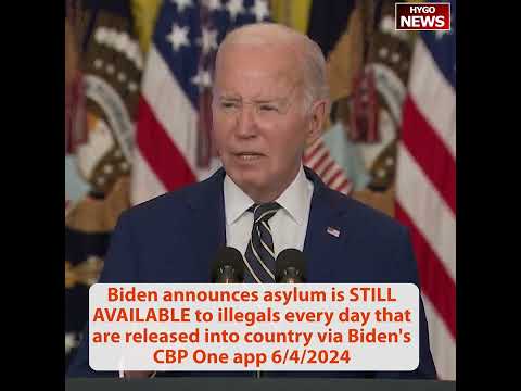 Biden Looks Lost, New Border Executive Order Still Gives Asylum to illegals via Biden's CBP One app