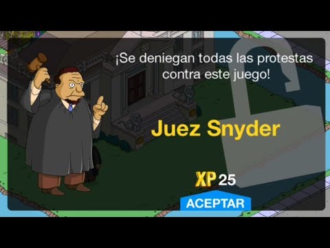 Nivel 46 Y El Juez Snyder !! - Los Simpson Springfield