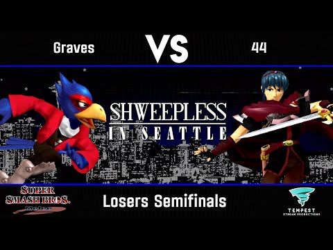 Graves (Falco) vs 44 (Marth) - Losers Semifinals - Shweepless in Seattle