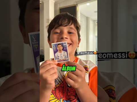 Al hijo de MESSI le salió su figurita para el ÁLBUM