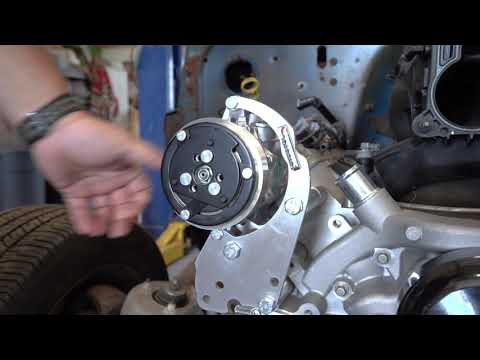 Chevy LS compact AC bracket installation video for K10291