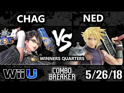 Combo Breaker 2018 Smash 4 - Chag (Bayonetta) Vs. Ned (Cloud) - Wii U Winners Quarters