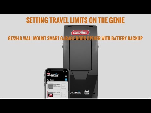 Setting travel limits on a residential Genie Jackshaft Opener!
