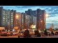 Волгоград, Спартановка, остановка Парк памяти вечером 