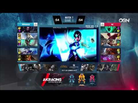 AFS vs KT Highlights Game 1 LCK SUMMER 2017 Afreeca Freecs vs KT Rolster W1D4