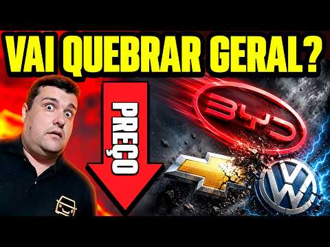 PREÇOS CAEM NOVAMENTE! BYD AMASSA GM, RENAULT E NISSAN DESISTEM DE AUMENTO mas FIPE DESPENCA FORTE!