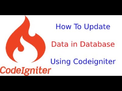 Codeigniter tutorial for beginners in hindi | how to update data in database using codeigniter