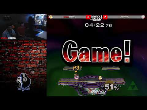 CFL Smackdown 250 Melee - Komodo (Jigglypuff) vs Spiral Cafe | Krudo (Fox, Sheik)- GF
