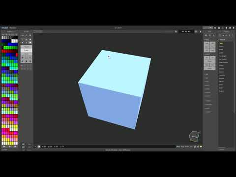 Minecraft Quartz Blocks, Stairs and Slabs in MagicaVoxel be like...