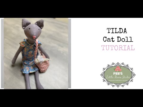 Step By Step Tutorial to Make the Tilda Cat ! - Super Easy and SO CUTE !!!! FREE PATTERN