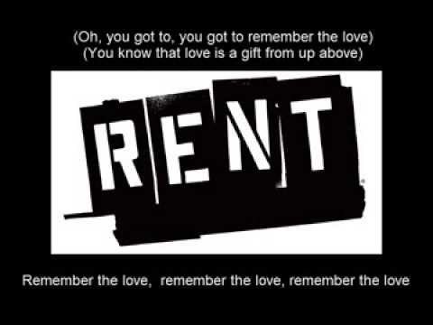 Rent - Seasons Of Love (Karaoke)