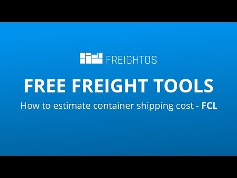 Part of a video titled How to estimate container shipping cost | Freightos - YouTube