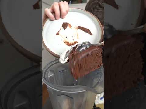 Whole Chocolate Cake MILKSHAKE?! | Portillo's Cake Shake