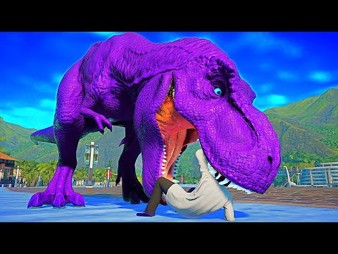 Tyrannosaurus Rex Vs Spinosaurus irex,t-rex - Jurassic World Evolution Skin Mods Dinosaurs Fight