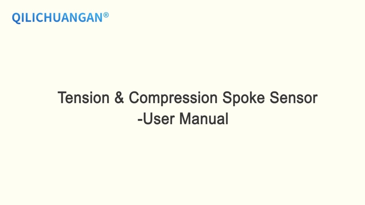 Tension & Compression Spoke Sensor - User Manual