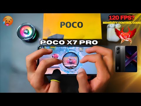 POCO X7 PRO + 120 FPS? PUBG TEST!  SENSİVİTY AND CONTROL🤯🔥