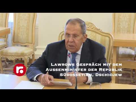 Lawrows Gespräch mit dem Außenminister der Republik Südossetien, Dschiojew