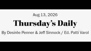 The Washington Post / LA Times Crossword 13/08/2026