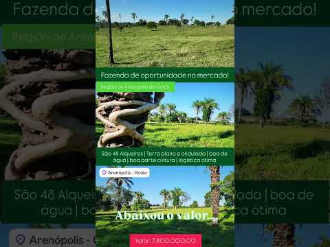 Fazenda em Arenópolis Goiás / Ricco Agronegócio 62 99373-6407