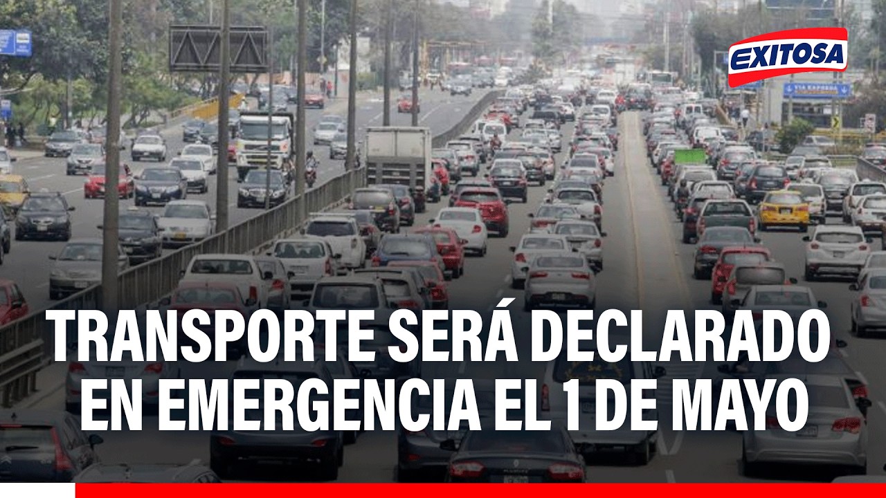 🔴🔵 Declaratoria de emergencia al transporte multimodal entrará en vigor el 1 de mayo, señala vocero