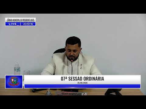TV CÂMARA PRESIDENTE ALVES - 07ª SESSÃO ORDINÁRIA