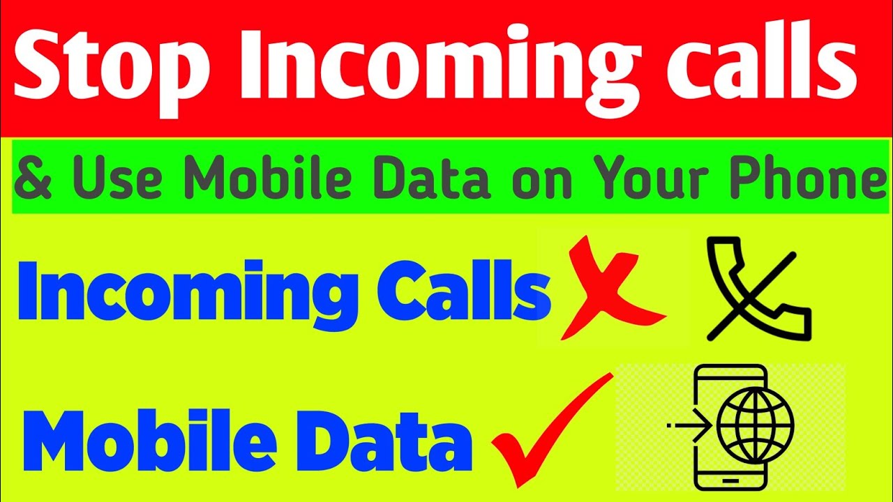 When you turn off mobile data, can I receive calls?