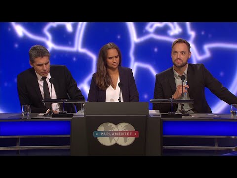 Blå laget regerar i kunskapsronden - Parlamentet (TV4)