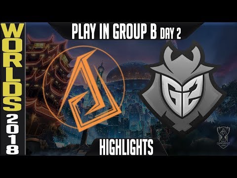 ASC vs G2 Highlights | Worlds 2018 Play In Day 2 Group B  | Ascension Gaming vs G2 Esports