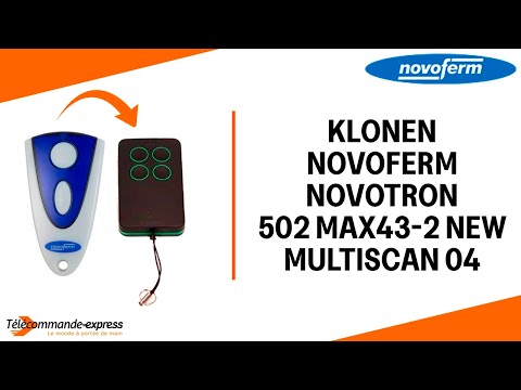 NOVOFERM NOVOTRON 502 MAX43 2 NEW Fernbedienung auf MULTISCAN 04 klonen – Einfache Anleitung