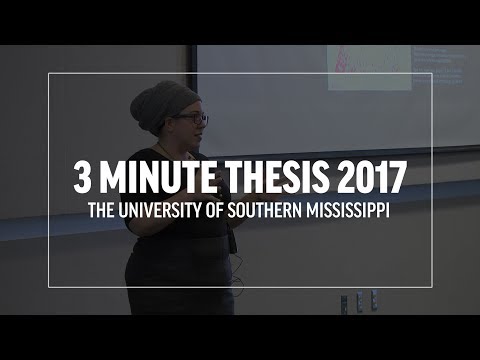 Three Minute Thesis 2017