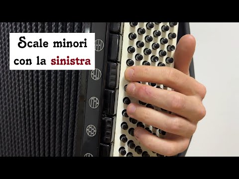 Le scale minori con i bassi della fisarmonica