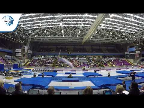 Mykola PROSTOROV & Dmytro BYEDYEVKIN (UKR) - 2016 Trampoline Synchro Europeans, silver medallists