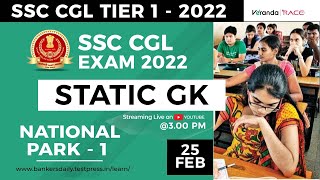 SSC CGL 2022 | Static Gk | General Knowledge | National Park | Part - 1 | VERANDA RACE SSC