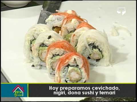Hoy preparamos cevichado, nigiri, dona sushi y temari