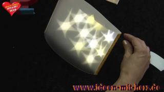 Ideen mit Herz - Stehleuchte aus Lichteffekt-Folie und LED Draht-Lichterkette