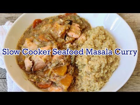 Slow Cooker Seafood Masala Curry