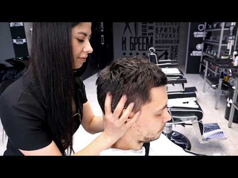 ASMR Intense head massage and shaving by Vika