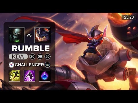Rumble vs Urgot Top - KR Challenger - Patch 25.20 Season 15