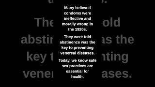 Many believed condoms were ineffective and morally wrong in the 1920s.
