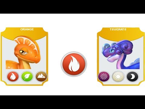 ORANGE Dragon VS STARDUST Dragon Lv 80 - 80 | Gameplay | Dragon Mania Legends | part 972 HD
