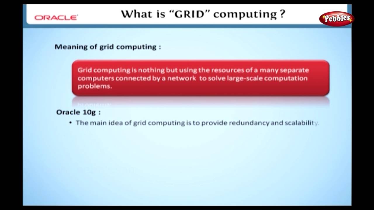 What is grid computing in Oracle?